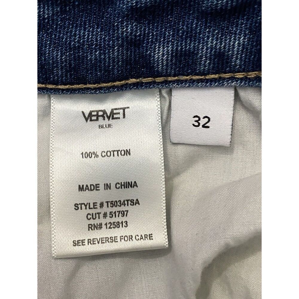 Altar’d State Vervet Jeans Straight Fit Button Fly Women’s Sz 32 - Picture 6 of 9